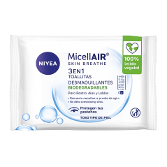 NIVEA FACIAL MICELAR TOALLA DESMAQUILLANTE X 25 UND
