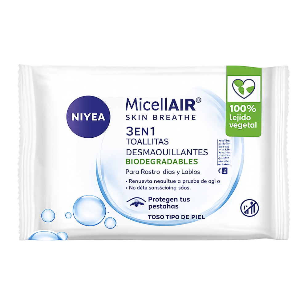NIVEA FACIAL MICELAR TOALLA DESMAQUILLANTE X 25 UND