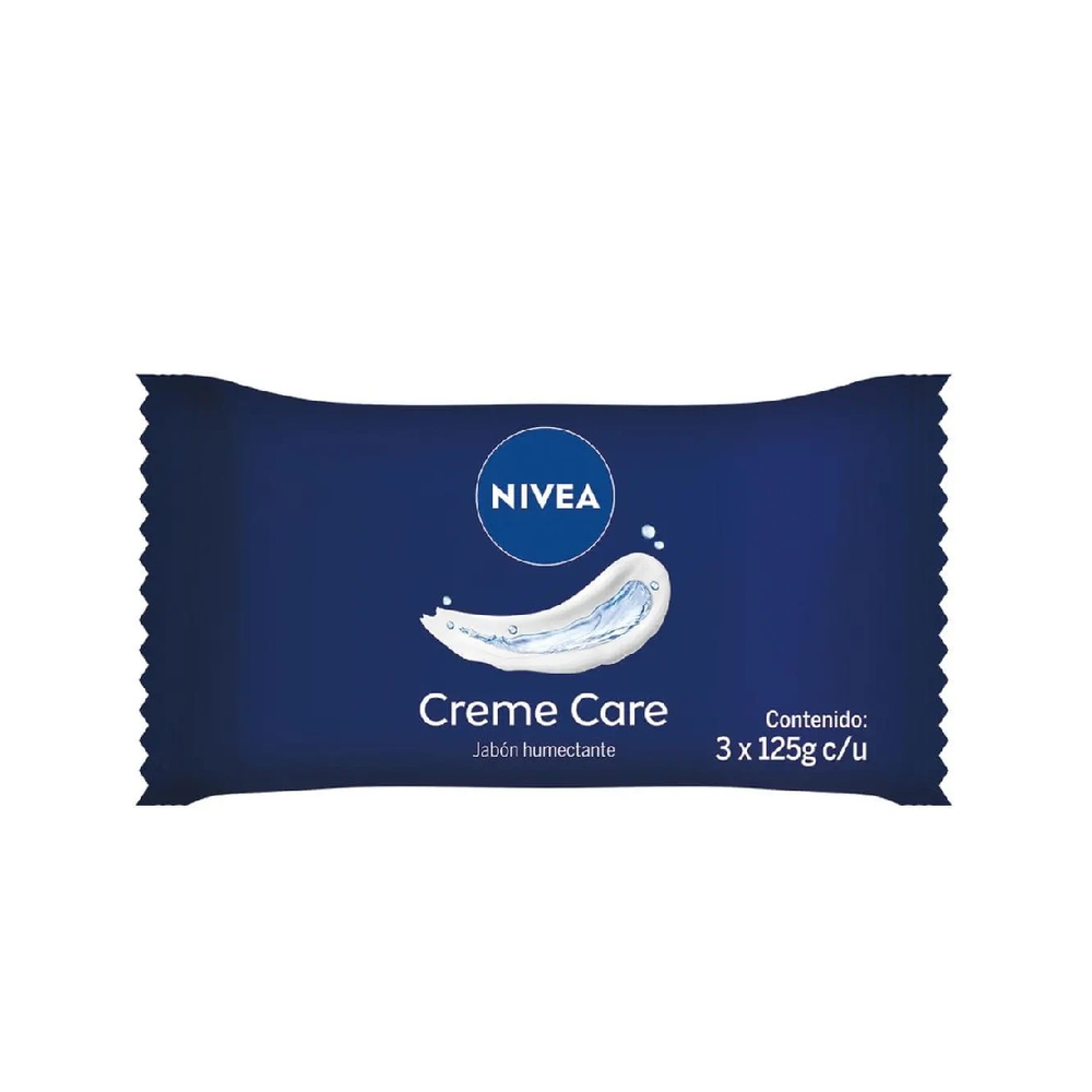NIVEA JABON BARRA CREME CARE 125 GR X 3 UND