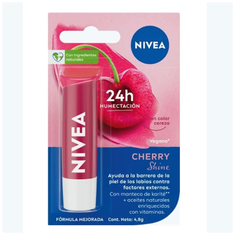 NIVEA LIP CARE FRUITY SHINE CEREZA X 4,8 GR