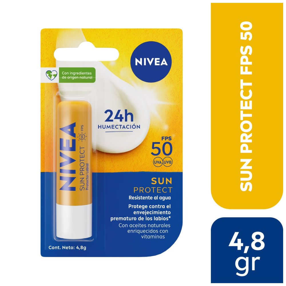 NIVEA LIP CARE SUN PROTECT FPS 50 X 4,8 GR