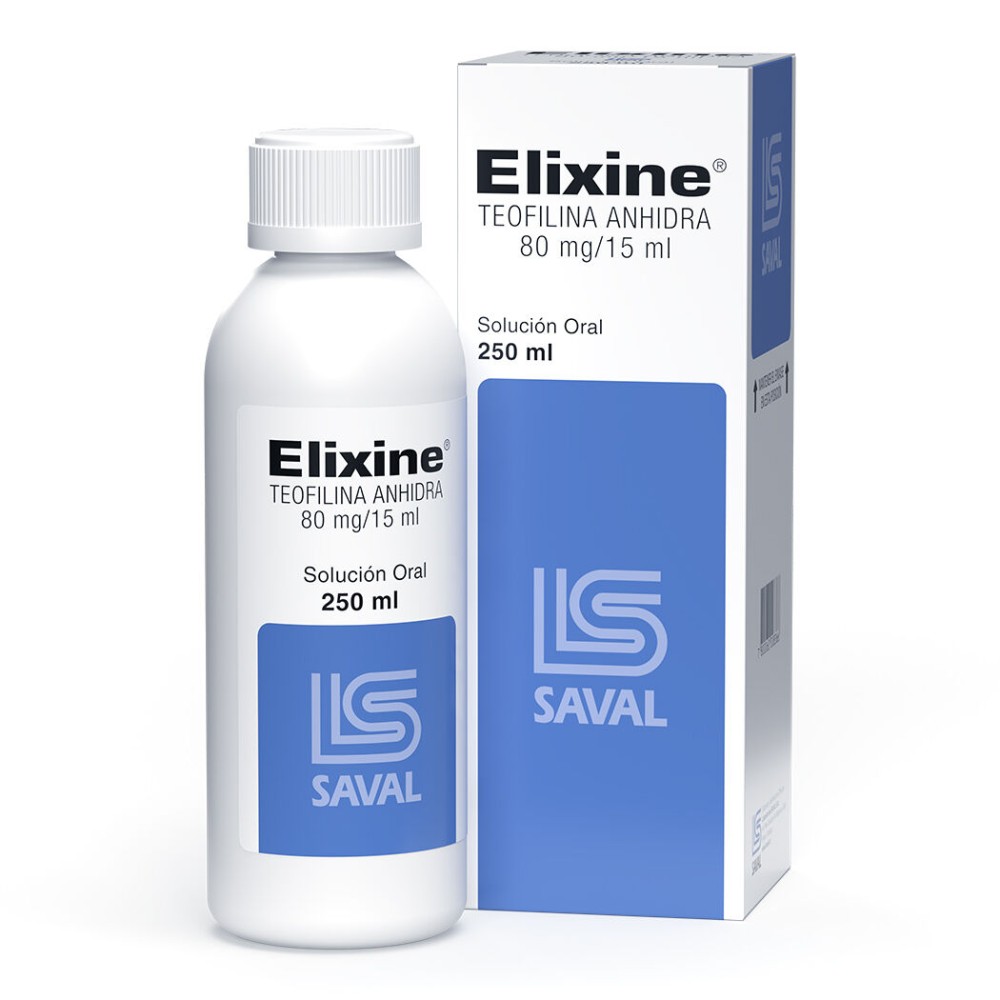 Elixine Teofilina 80mg/15ml Jarabe 250ml  PRECIO UN MEDIDA $12183