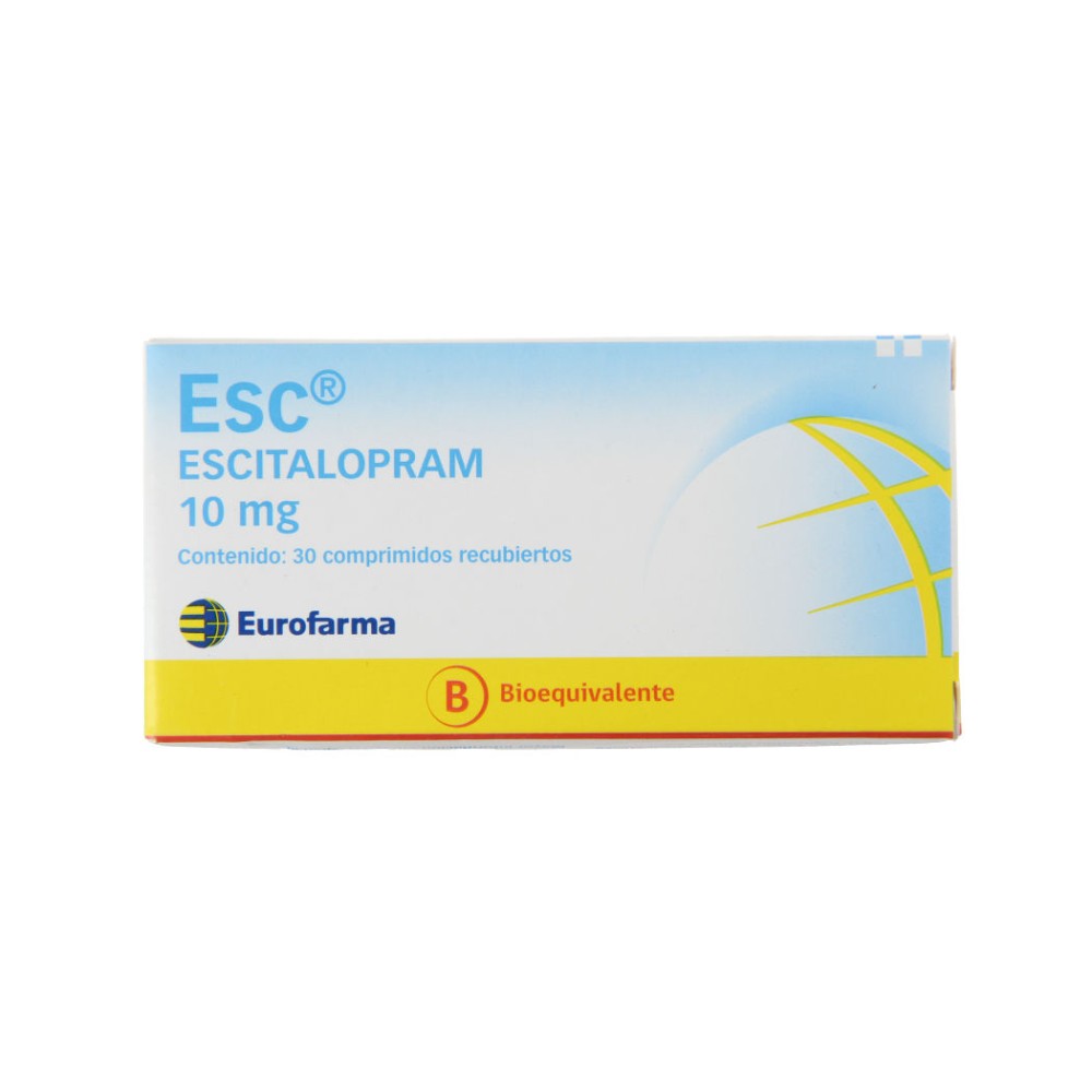 Esc (B) Escitalopram 10mg 30 Comprimidos Recubiertos