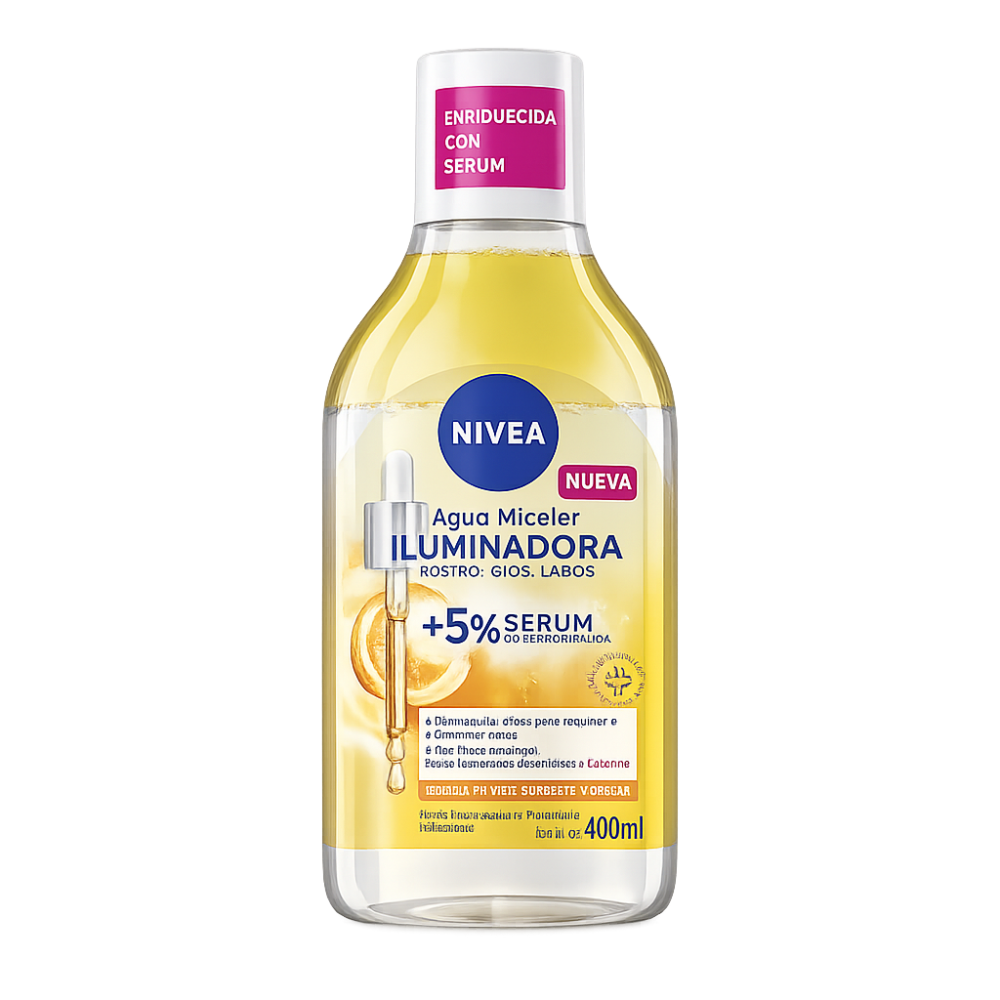 NIVEA AGUA MICELAR ILUMINADORA X 400 ML