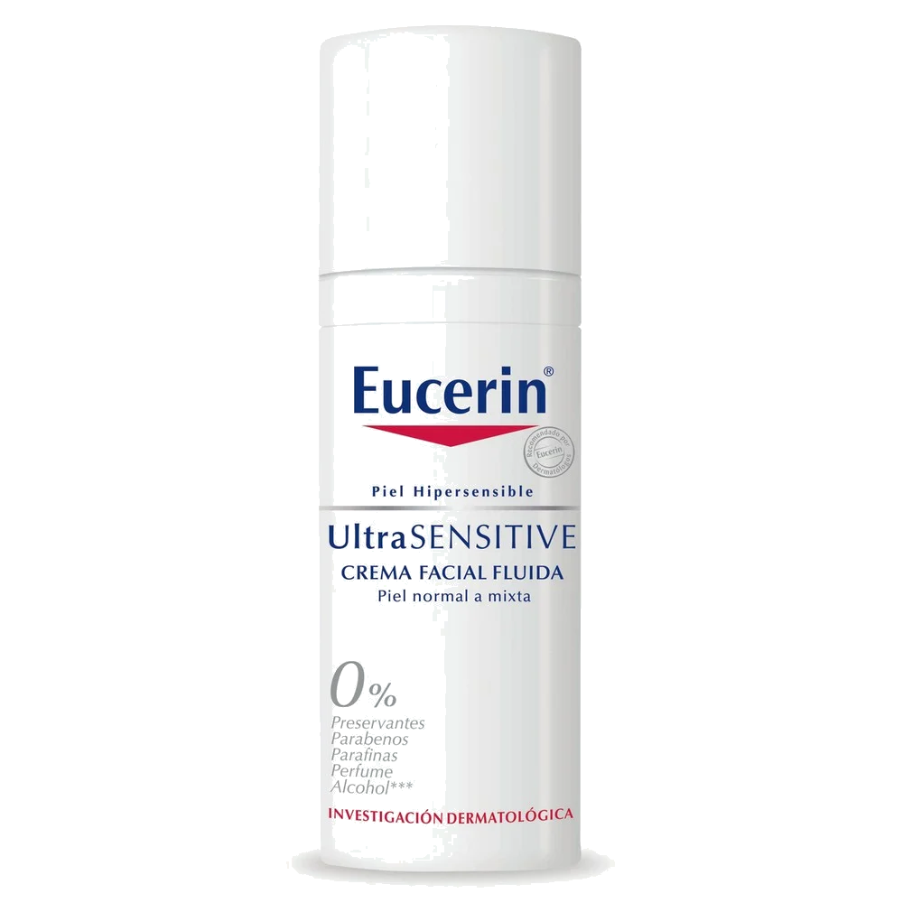 EUCERIN ULTRASENSITIVE CRE FACIAL FLUIDA NORMAL A MIXTA  X 50 ML
