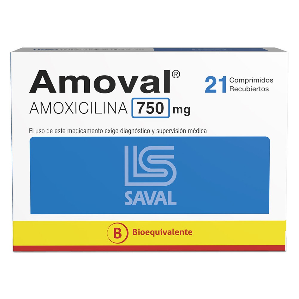 Amoval (B) Amoxicilina 750mg 21 Comprimidos Recubiertos PRECIO UN MEDIDA $934 Amoval (B) Amoxicilina 750mg 21 Comprimidos Recubiertos PRECIO UN MEDIDA $934