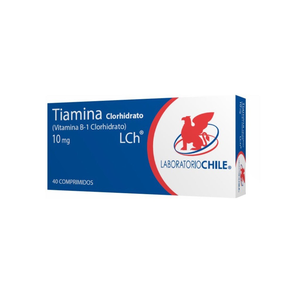 Tiamina Clorhidrato Vitamina B-1 10mg 40 Comprimidos