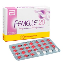 Femelle 20 (B) Drospirenona / Etinilestradiol 28 Comprimidos Recubiertos
