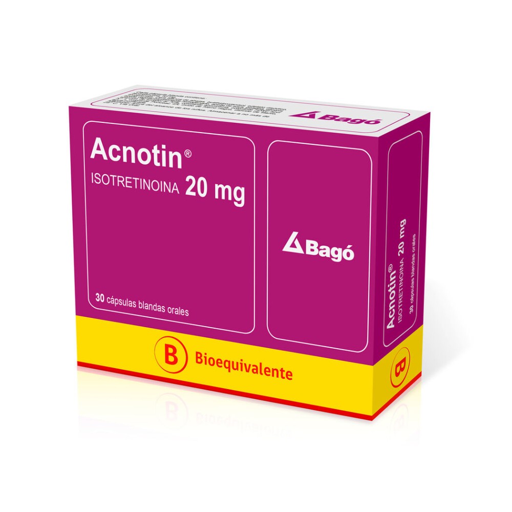 Acnotin (B) Isotretinoina 20mg 30 Cápsulas Blandas