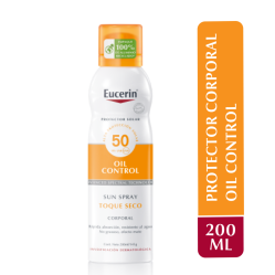 Protector Solar Eucerine en Spray Transparente de Toque Seco 200ml